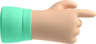 3D green hand